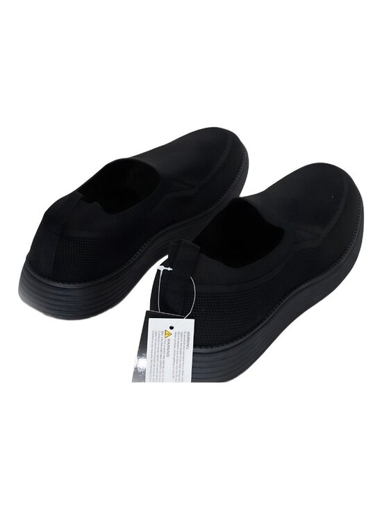 Akademiks Olney Wingtip Knit Oxford Slip On Shoe Black White US 13M EU 46 main image 5
